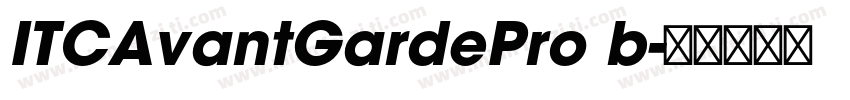 ITCAvantGardePro b字体转换